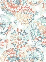 Maybe you would like to learn more about one of these? Bohemian Orange Blue Peel And Stick Wallpaper Rmk9126wp By York Wallpaper