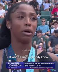 Dreams to Reality: Alaysha Johnson Qualifies for the Paris Olympics!  🌟Olympic dreams are now reality for Alaysha Johnson after she qualified  for the Paris Olympics! In her post-race interview, she ...