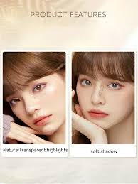 Judydoll 3d Highlighter Contour Bronzer Palette Nude Makeup Natural Color  Rendering Long-Lasting Waterproof Cosmetics