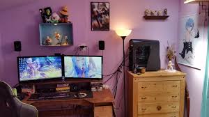 Cables And Anime Battlestation Room Setup Japanese Room