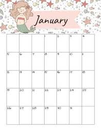Free 2021 calendars that you can download, customize, and print. 2021 Free Printable Little Mermaid Calendar Cute Freebies For You Planner Calendar Printables Calendar Template Free Printable Monthly Planner