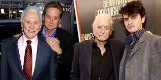 Michael Douglas Is Spitting Image of Dad in Recent Pic with Grown up &  Taller Son
