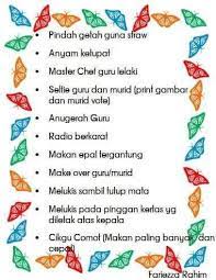 Dan akhirnya orgasme secara bersamaan. Senarai Cadangan Dan Panduan Acara Sukaneka Hari Guru Cikgu Share 1 0