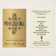 Catholic Priest Ordination Anniversary Holy Cards Zazzle Com Holy Cards Catholic Priest Ordination