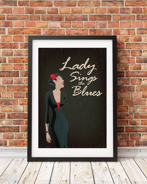 Lady Sings the Blues Inspired Original Design Print -print Only - Etsy
