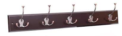 Birdrock Home Birdrock Home Tri Hook Coat Rack 5 Hooks Wall Mount Hat Rack Brown Finish Bronze Hooks Lowes Com In 2021 Wall Mounted Hat Rack Coat And Hat Rack Brown Finish