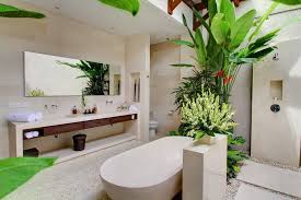 Tropical Bali Style Bathroom For A New Experience Nyamanvillasbali Com Bad Styling Badezimmer Innenausstattung Offenes Badezimmer