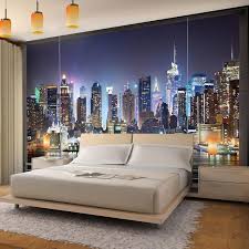 Vlies Fototapete Fenster Nach New York Ist Eine Beeindruckende Pannorama Tapete Mit Dem Blick Auf Die N Photo Wallpaper Bedroom New York Bedroom Home Wallpaper