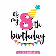 8th Birthday Svg Eighth Birthday Iron On Transfer Shirt Etsy 8th Birthday Birthday Girl Shirt Its My Birthday
