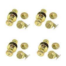Key cuts rekeying time front entry handleset keypad deadbolt security set double cylinder deadbolt keypad lock Nuset Contractor Combo Lockset 4 Sets Of Keyed Entry Door Lock With Single Cylinder Deadbolt Same Key Polish Brass Buy Online In Botswana At Botswana Desertcart Com Productid 16605063