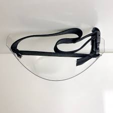 Washable in soap + water. Proknee Covid 19 Polycarbonate Face Shield Face Mask