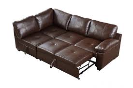 Heirloom quality, this beautiful leather sectional sofa will. Alonza Brown Leather Bed L Shape Corner Lhc Furnitureinstore