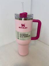Stanley 40oz Flamingo Pink Tumbler Stainless Steel H2.0 FlowState Quencher  for sale online