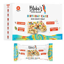 With fall underway, you'll want to try these healthier spins on classic, seasonal desserts. Amazon Com Blake S Seed Based Rice Crispy Treats Birthday Cake 6 Count Nut Free Gluten Free Dairy Free Vegan Healthy Snacks For Kids Or Adults School Safe Low Calorie Organic Soy