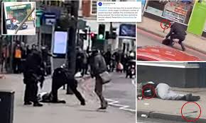 Police have released the identity of the attacker who, on wednesday, killed four people in a terrorist attack on the palace of westminster in central london. Terror Attack In South London Armed Police Shoot Man Dead Daily Mail Online