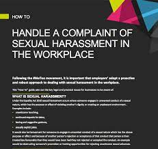 How To Handle A Complaint Of Sexual Harassment | The People Space