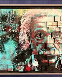 Welcome back #AWSArtist, JOE EDWARD SWING! This guy is a true master of 3D  mixed media…using many unique materials such as clear acrylic tub, rusted  barbed wire, tissue paper, precision cut and