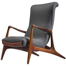 Vladimir Kagan Teak And Grey Fabric Contour Chair See More Antique And Modern Armchairs At Https Teak Lounge Chair Teak Bedroom Modern Bedroom Furniture