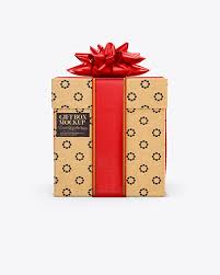 Download Kraft Gift Box Mockup In Box Mockups On Yellow Images Object Mockups