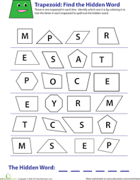 Identifying Trapezoids Worksheet Education Com Geometry Worksheets Third Grade Math Worksheets Worksheets