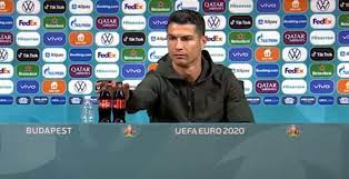 Well this is awkward….' james buckley wrote on. Cr7 Cristiano Ronaldos Coca Cola Gate Nun Spricht Die Uefa Watson