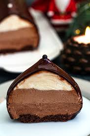 Buche Au Chocolat Amandine Cooking En 2020 Buche Au Chocolat Chocolat Mousse Chocolat Au Lait