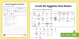 Free Ancient Egyptian Hieroglyphs Printable Symbol Sheet