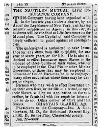 James is the insured on a life insurance policy. Insurance Policies On Slaves New York Life S Complicated Past The New York Times