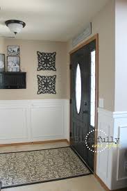 How To Paint A Door Without Brush Marks Blissfully Ever After White Wainscoting Painted Doors Black Interior Doors