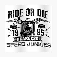 It rides upon us. you should use a comma to separate your own words from the quotation when your introductory or explanatory phrase ends with a verb such as says, said, thinks, believes, pondered, recalls, questions, and asks (and many more). Biker Rider Ride Or Die Biker Saying Quote Sticker By Spectramynd Redbubble