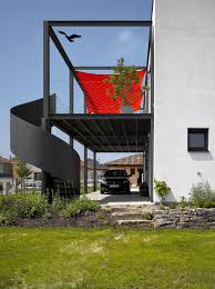 Is this a space where you have a two car garage and plan to park a car? Stempel Tesar S Family House For A Racing Driver
