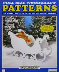 Santa S Sleigh Large Size Wood Craft Pattern Etsy In 2020 Christmas Cutouts Christmas Yard Art Christmas Wood