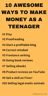 Pin On How Kids And Teens Can Make Money
