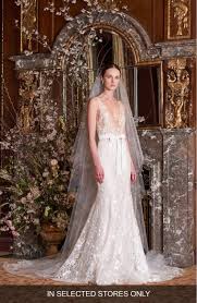 Monique Lhuillier Etoile Embroidered Trumpet Gown Nordstrom Wedding Dress Brands Monique Lhuillier Bridal Wedding Dress Trends