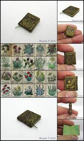 Herbalis Miniature Herbarium By Maylar On Deviantart Miniature Books Handmade Books Miniature Printables