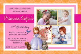 Sofia the first free online invitation templates invitation world princess sofia invitations sofia birthday invitation sofia the first birthday party / download princess palace pets invitation. Sofia The First Birthday Christening Invitation Dioskouri Designs