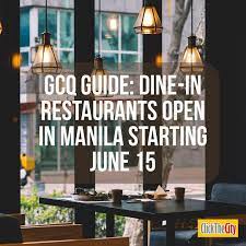 Dine In Restos Are Now Allowed To Operate With 30 Capacity Under Gcq On This List We Ve Rounded Up The Restaurants That Are Now Restaurant Instagram Dining