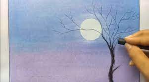 Melukis merupakan sebuah medium di mana banyak orang bisa mengekspresikan emosi dan pikiran mereka. Cara Menggambar Cara Menggambar Pemandangan Malam Bulan Purnama Dengan Pastel Minyak Langkah Demi Langkah
