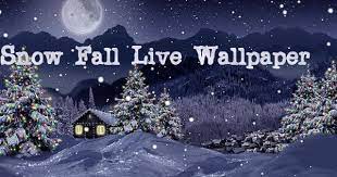 Snowfall Is A Beautiful Live Wallpaper Featuring Gentle Snow Flakes Falling Overtop Swaying Pi Christmas Live Wallpaper Christmas Landscape Christmas Wallpaper