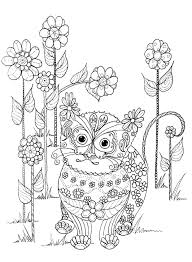 Kitten And Flowers Coloring Page Dog Coloring Page Cat Coloring Page Dog Coloring Book