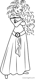 Brave are property and copyright of their owners. Simple Merida From Brave Coloring Page Coloringall