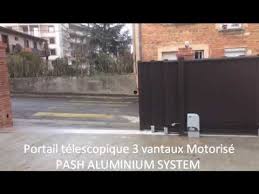 Maybe you would like to learn more about one of these? Portail Telescopique 3 Vantaux Motorise Youtube
