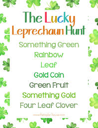 Patricks day is just around the corner! St Patrick S Day Leprechaun Scavenger Hunt Free Printable The Taylor House