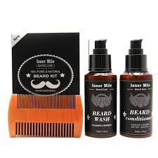 I sner mile beard kit. 100 Pure Natural Profession Men Beard Care Kit 7pcs Set Leave In Conditioner Moisturizing Beard Growth Oil Grooming Health Gift Ohio Prime Retail