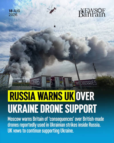 Russia has warned the UK of 'consequences' over British-made drones  reportedly used in Ukrainian strikes inside Russian territory. Moscow  accused London of escalating the conflict, while Britain reaffirmed its  support for Ukraine. . . . . . . . #
