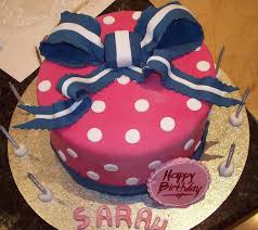 Navy Blue Hot Pink Birthday Cake Hot Pink Birthday Pink Birthday Cakes Susie Cakes