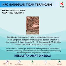 Gangguan bekalan air | 91 lori tangki digerakkan ke premis kritikal. Syarikat Air Johor Aduan Ranhillsaj 2021 Syarikat Air Johor Holdings Jas Bryant Kobe