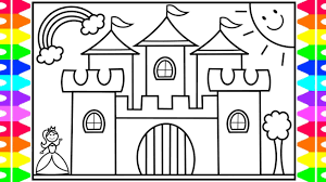 Maybe you would like to learn more about one of these? How To Draw A Castle For Kids Castle Drawing For Kids Castle Coloring Pages For Kids Youtube