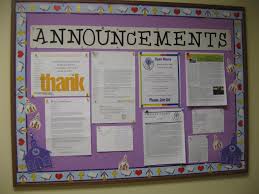 April 2013 Announcements Church Bulletin Boards Announcements Church Bulletin Announcement Boards