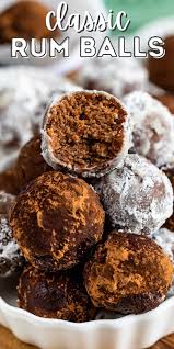 The Best Classic Rum Balls Recipe Crazy For Crust Recipe Rum Balls Cookies Recipes Chocolate Chip Rum Recipes